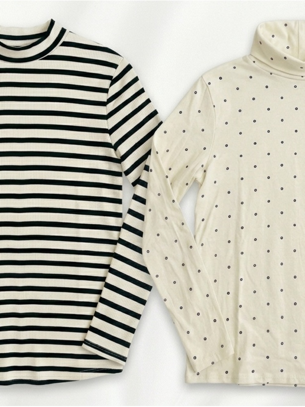 ✨ Old Navy Turtleneck & Mock Neck Black + Ivory Bundle XL✨